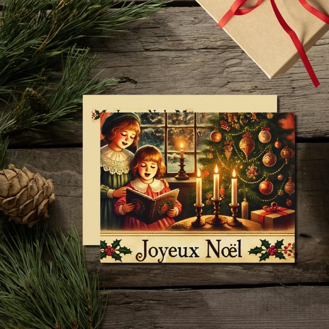 Cartes Pour Fêtes Annuelles Joyeux Noël en français (Créateur téléchargé)