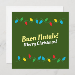 Cartes Pour Fêtes Annuelles Joyeux Noël en italien