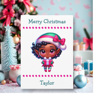 Cartes Pour Fêtes Annuelles Joyeux Noël enfantin mignon   Recherche de mots à 