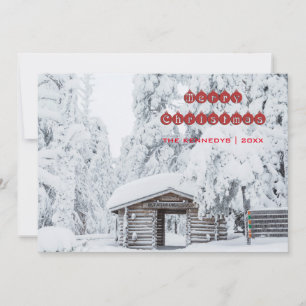 Cartes Pour Fêtes Annuelles Joyeux Noël - Entrée du Cabine en journal en Fin