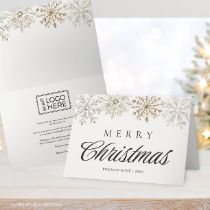 Cartes Pour Fêtes Annuelles Joyeux Noël Entreprise Non Photo