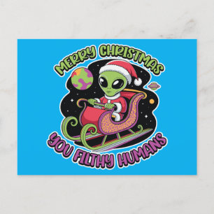 Cartes Pour Fêtes Annuelles Joyeux Noël, espèce d'humains sales