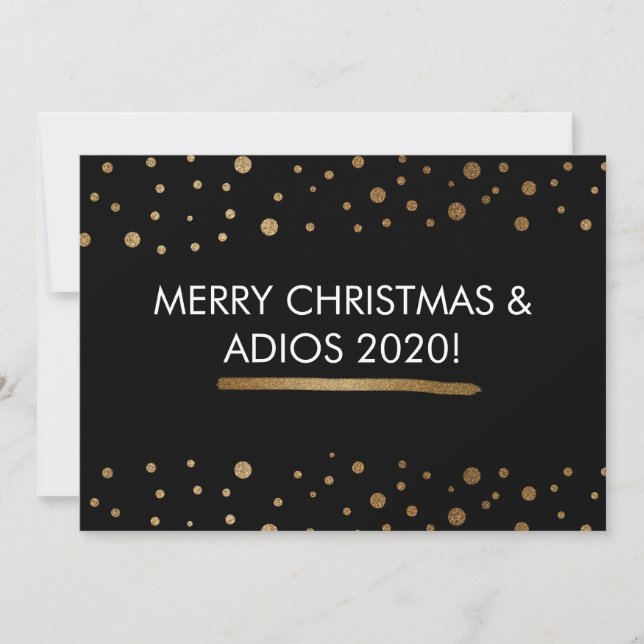 Cartes Pour Fêtes Annuelles Joyeux Noël et Adios 2020 Funny Holiday (Devant)