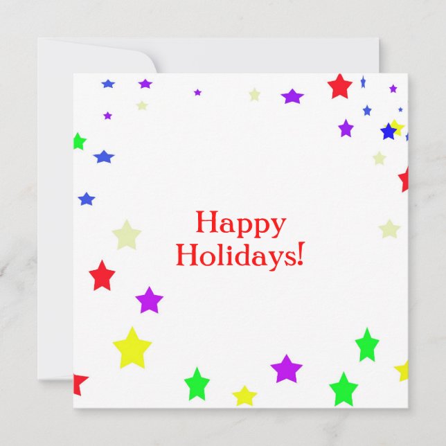 Cartes Pour Fêtes Annuelles Joyeux Noël et Bonne Année! (Devant)