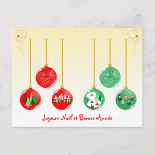 Cartes Pour Fêtes Annuelles Joyeux Noël et Bonne Année