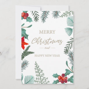 Cartes Pour Fêtes Annuelles Joyeux Noël et Bonne Année