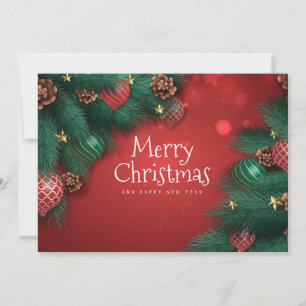 Cartes Pour Fêtes Annuelles Joyeux Noël et Bonne Année