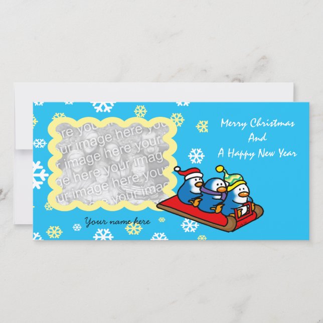 Cartes Pour Fêtes Annuelles Joyeux Noël Et Bonne Année (Devant)