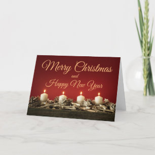 Cartes Pour Fêtes Annuelles Joyeux Noël et bonne année