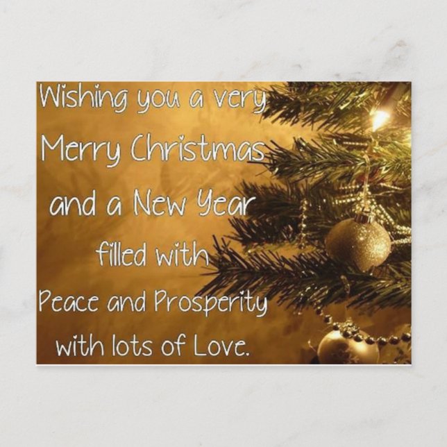 Cartes Pour Fêtes Annuelles Joyeux Noël Et Bonne Année (Devant)