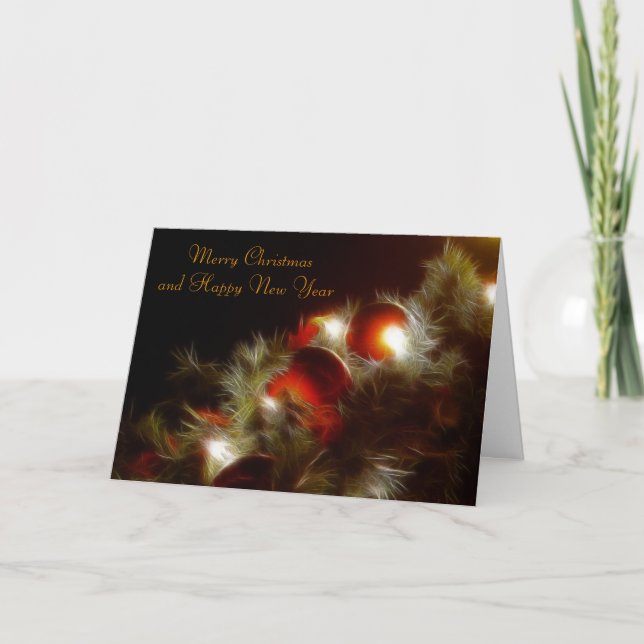 Cartes Pour Fêtes Annuelles Joyeux Noël et Happ... (Devant)