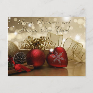 Cartes Pour Fêtes Annuelles joyeux noël et heureux nouvel an