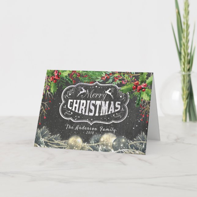 Cartes Pour Fêtes Annuelles Joyeux Noël et Joyeux Noël et Joyeux Noël (Devant)