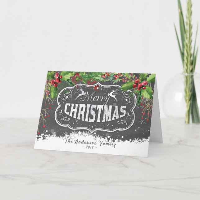 Cartes Pour Fêtes Annuelles Joyeux Noël et Joyeux Noël et Joyeux Noël (Devant)