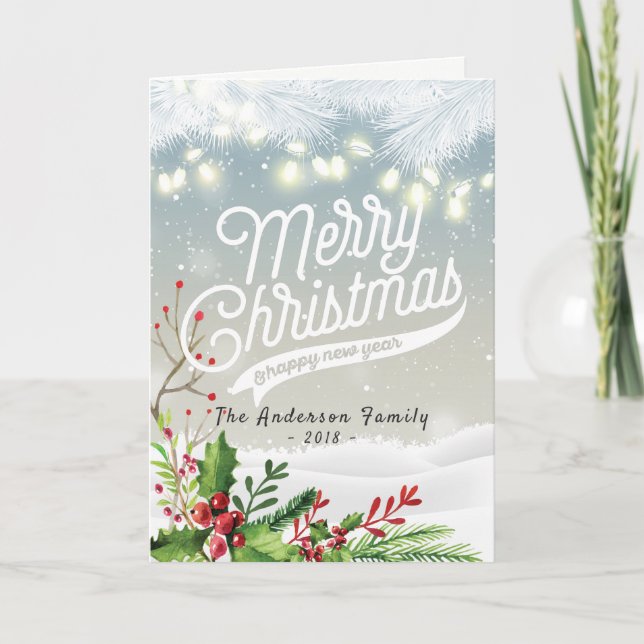 Cartes Pour Fêtes Annuelles Joyeux Noël et Joyeux Noël et Joyeux Noël (Devant)