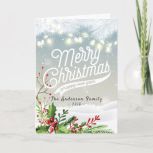 Cartes Pour Fêtes Annuelles Joyeux Noël et Joyeux Noël et Joyeux Noël