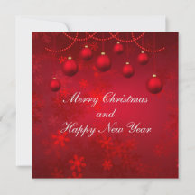 Joyeux Noël et Joyeux Nouvel An rouge