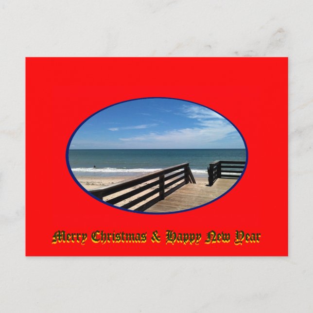 Cartes Pour Fêtes Annuelles Joyeux Noël et Joyeux Nouvel An Vero Beach FL (Devant)