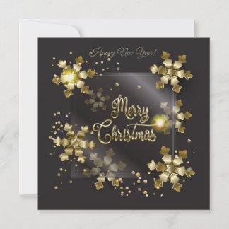 Cartes Pour Fêtes Annuelles Joyeux Noël et Nouvel An ! Luxe Or 2023