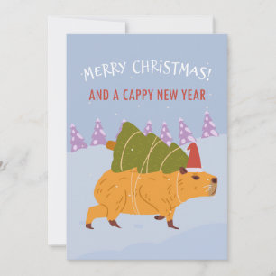 Cartes Pour Fêtes Annuelles "Joyeux Noël et une Bonne Année"