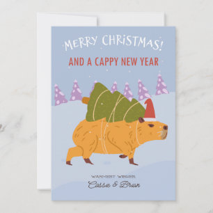 Cartes Pour Fêtes Annuelles "Joyeux Noël et une Bonne Année"