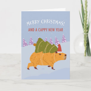 Cartes Pour Fêtes Annuelles "Joyeux Noël et une Bonne Année remplie de bonnets