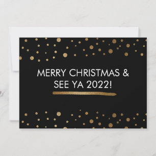 Cartes Pour Fêtes Annuelles Joyeux Noël et Voir Ya 2020 Funny Holiday