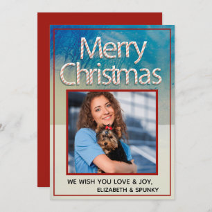 Cartes Pour Fêtes Annuelles Joyeux Noël Famille Amusants Photo Personnaliser