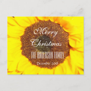 Cartes Pour Fêtes Annuelles Joyeux Noël Famille Décembre 2018 Tournesol