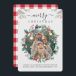 Cartes Pour Fêtes Annuelles Joyeux Noël Famille Photo Mistletoe Berries<br><div class="desc">Une carte photo de Noël que vous pouvez facilement customiser. Ajoutez votre photo, et modifiez le libellé et les noms en cliquant sur le bouton "Personnaliser". Que vous exprimiez votre gratitude, que vous fassiez des voeux ou que vous partagiez simplement l'esprit de la saison, notre Carte de voeux de Noël...</div>