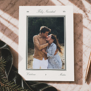 Cartes Pour Fêtes Annuelles Joyeux Noël Feliz Navidad Photo de Noël éditorial