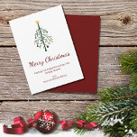 Cartes Pour Fêtes Annuelles Joyeux Noël Festif Arbre À feuillage persistant Re<br><div class="desc">Joyeuse carte de vacances de Noël,  avec un arbre à feuillage persistant décoré d'ornements et de stylos rouges. Avec le lettrage personnalisable,  vous pouvez ajouter votre propre texte. Une façon simple et festive de souhaiter à vos amis et à votre famille les bénédictions de la saison.</div>