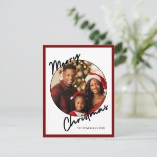 Cartes Pour Fêtes Annuelles Joyeux Noël Fête de la photo personnalisée