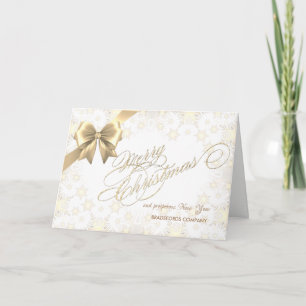 Cartes Pour Fêtes Annuelles Joyeux Noël  Flocons de neige ,Salutation d'entrep