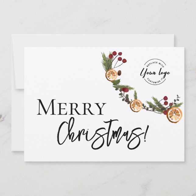 Cartes Pour Fêtes Annuelles Joyeux Noël Folithe logo d'entreprise (Devant)
