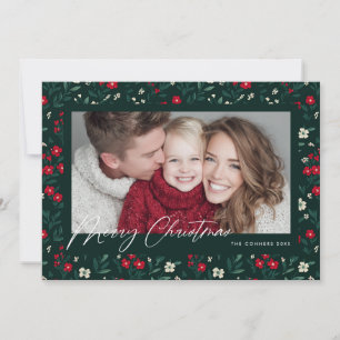Cartes Pour Fêtes Annuelles Joyeux Noël Fond Baies Sacrées