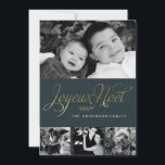 Cartes Pour Fêtes Annuelles Joyeux Noel Français Noël<br><div class="desc">Cartes de fin de année de Noël ou d'hiver modernes et élégants que vous pouvez personnaliser avec vos photos de famille et message personnel.</div>
