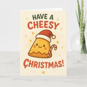 Cartes Pour Fêtes Annuelles Joyeux Noël Fromage Fun Pizza Amateur Noël