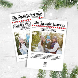 Cartes Pour Fêtes Annuelles Joyeux Noël Funny Pôle Nord Photo