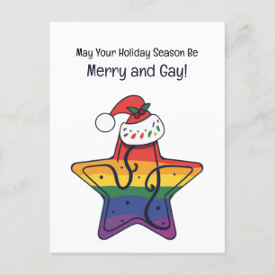 Cartes Pour Fêtes Annuelles Joyeux Noël Gay