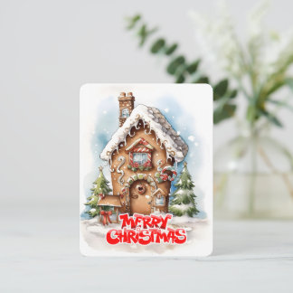 Cartes Pour Fêtes Annuelles joyeux noël ginghouse design