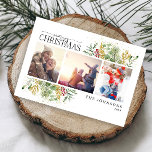 Cartes Pour Fêtes Annuelles Joyeux Noël Gold Winter Botanique Photo Vacances<br><div class="desc">Vous cherchez une carte de vacances unique qui se démarquera vraiment? Joyeux Noël Gold Winter Greenery Carte postale de vacances photo botanique! Cette belle carte présente trois de vos photos préférées, entourées de motifs festifs d'hiver rouge et vert. La calligraphie moderne complète le look, ce qui fait cette carte de...</div>