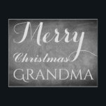 Cartes Pour Fêtes Annuelles Joyeux Noël Grand-mère Chalkboard Typographie<br><div class="desc">Joyeux Grand-mère de Noël, vous pouvez changer le texte "Grand-mère", Écriture manuscrite Chalks Chalkboard Blackboard Black and White Holidays Season Custom Happy Holidays Carte de Noël, vous pouvez aussi facilement ajouter le nom et l'adresse du destinataire, si vous préférez ajouter ceci à la maison, il suffit de supprimer l'exemple de...</div>
