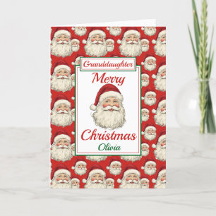 Cartes Pour Fêtes Annuelles Joyeux Noël Grandgirl Père Noël