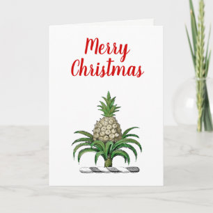 Cartes Pour Fêtes Annuelles Joyeux Noël Heraldique ananas Crest