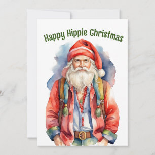 Cartes Pour Fêtes Annuelles Joyeux Noël hippie