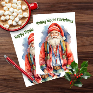 Cartes Pour Fêtes Annuelles Joyeux Noël hippie