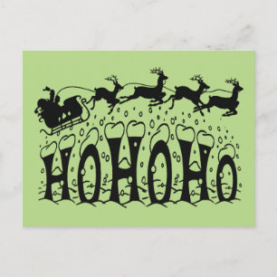 Cartes Pour Fêtes Annuelles Joyeux Noël-Ho Ho Ho