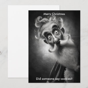Cartes Pour Fêtes Annuelles Joyeux Noël Humour Père Noël Vacances salutation 