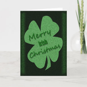Cartes Pour Fêtes Annuelles Joyeux Noël irlandais